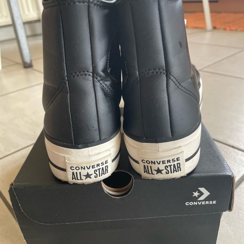 Converse Flatform boots like new, leather, black and white, size 37.5