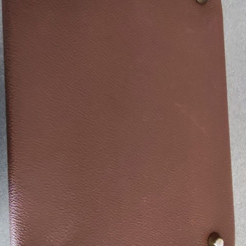 Delta leather travel toiletry bag like new, brown