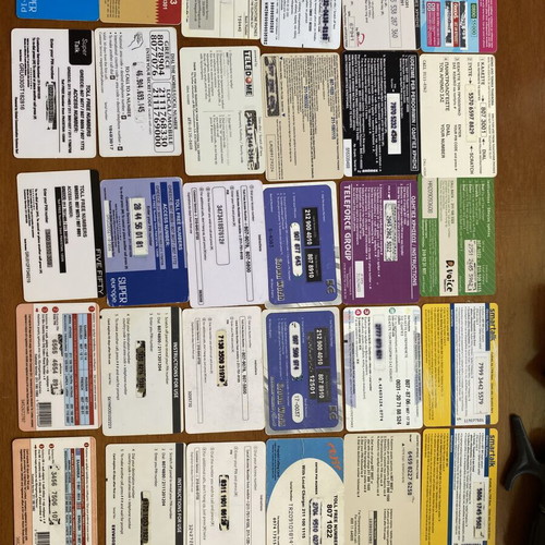 Phone cards like new, set of 30 different