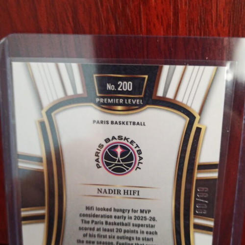 Nadir Hifi Purple Panini Select Euroleague 2025-26 card like new