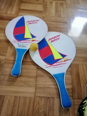Ρακέτες θαλάσσης μεταχειρισμένες, πακέτο 4 με μπαλάκι και θήκες