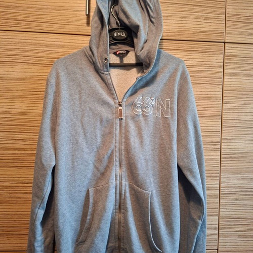 BodyTalk grey hoodie with zipper and hood, like new, size L