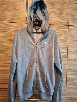 BodyTalk grey hoodie with zipper and hood, like new, size L