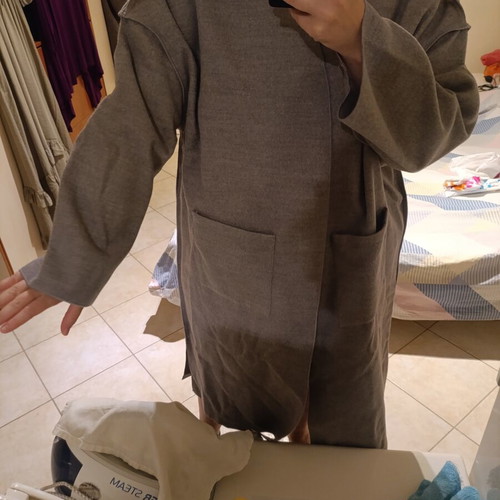 Shein gray thin coat for autumn, size XXXL