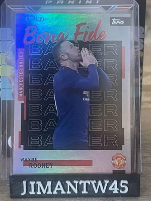 Wayne Rooney bona fide /199 football card