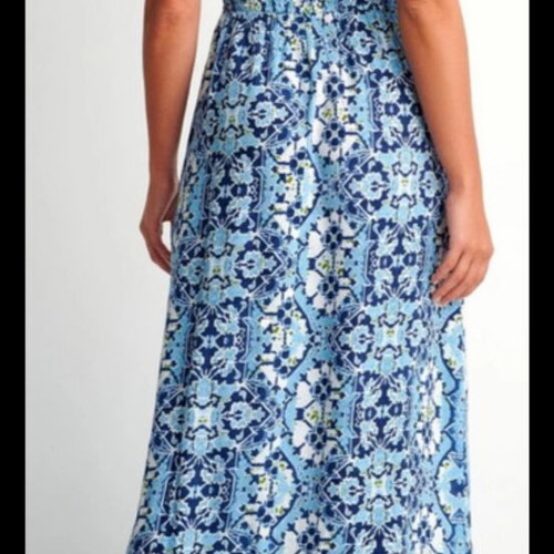 Attrattivo dress like new, white and blue, size S