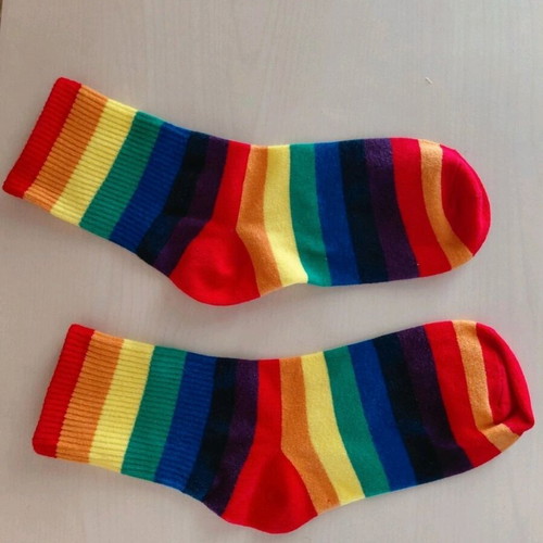 Rainbow Socks new, multicolored