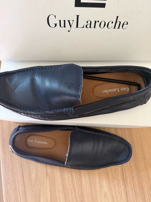 Guy Laroche ανδρικά δερμάτινα loafers σε μπλε, μέγεθος 43