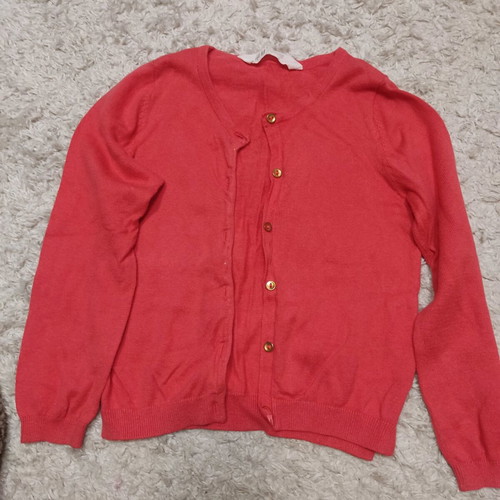 H&M cardigan like new, watermelon color, for ages 4-6