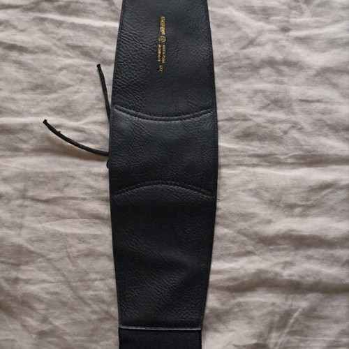 Corset belt like new, black with lace-up detail