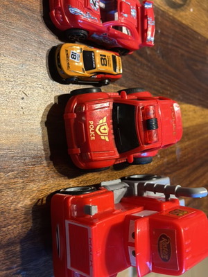 Toy cars used with wear