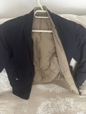 Zara reversible blue beige jacket like new small