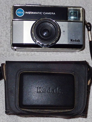 Kodak Instamatic 155x φωτογραφική μηχανή μεταχειρισμένη με θήκη 1970s