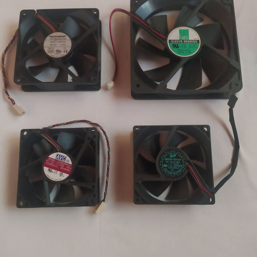 Computer fans new, pack of 9, various sizes