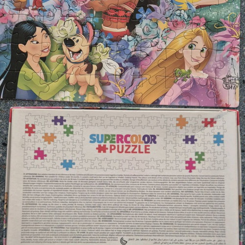 Clementoni Minnie and Princess puzzle set of 3 used for girls