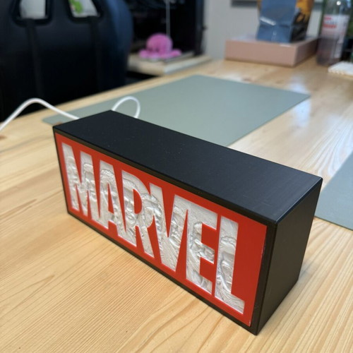 Marvel Lightbox new with Avengers Lithophane 17.5x7cm