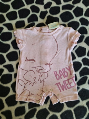 Καλοκαιρινό φορμάκι νεογέννητου Alouette σαν καινούργιο με στάμπα Τουίτι