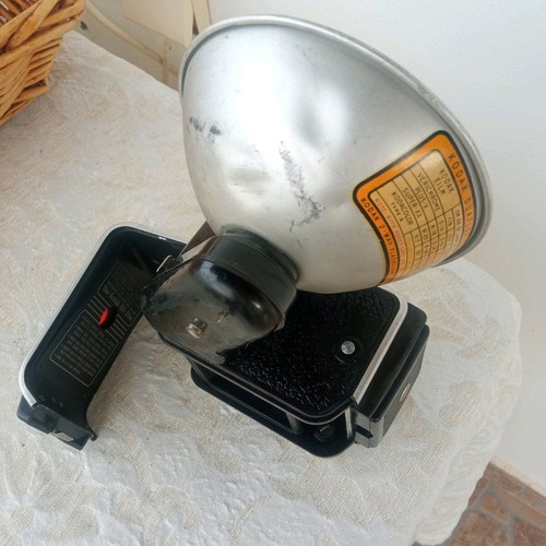 Kodak Duaflex II vintage camera used with flash accessory