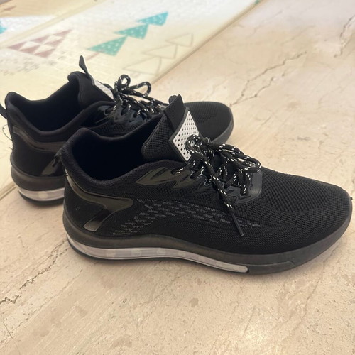Black Athletic Shoes Size 42 Like New