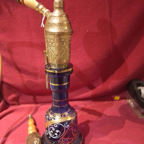 Traditional hookah used, height 52 centimeters
