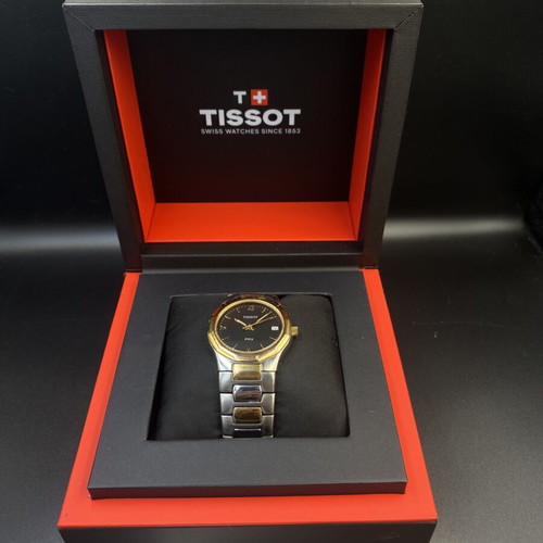 Tissot PRX P580 men's watch like new, two-tone black dial