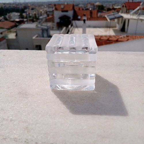 Decorative glass box 5x5cm new