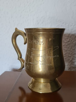 Cup with engraved Cyprus used