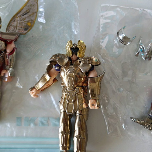 Saint Seiya Knights of the Zodiac figures used, lot of 2, vintage 1987-1988