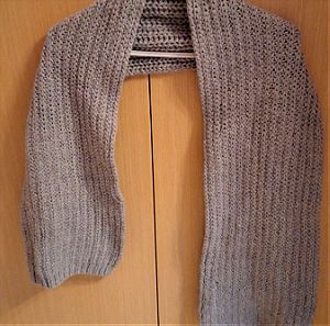 Handmade woolen knitted scarf