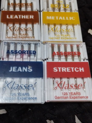 Sewing Machine Needles new, leather, metallic, jeans, stretch, German