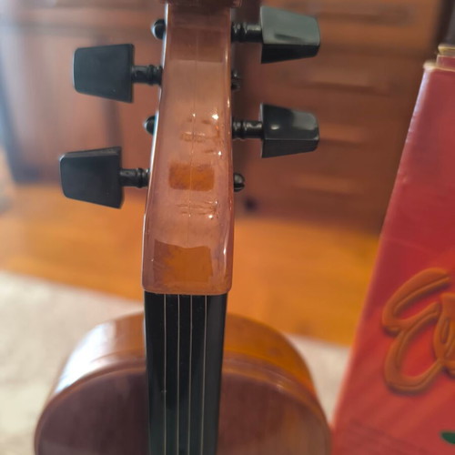 Decorative violin with plastic stand like new