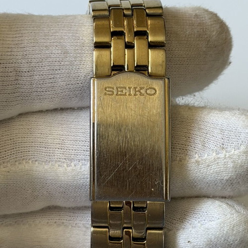 Seiko SNE036 Solar watch like new, gold tone, men's