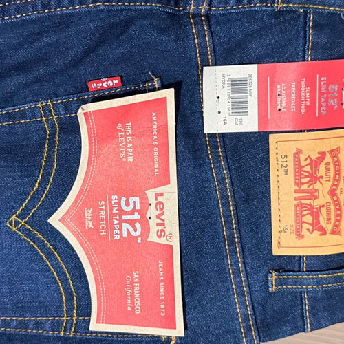 Levi’s 512 Slim Taper for 16 years old new, dark blue