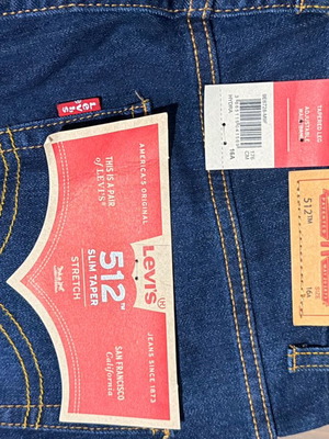 Levi’s 512 Slim Taper for 16 years old new, dark blue