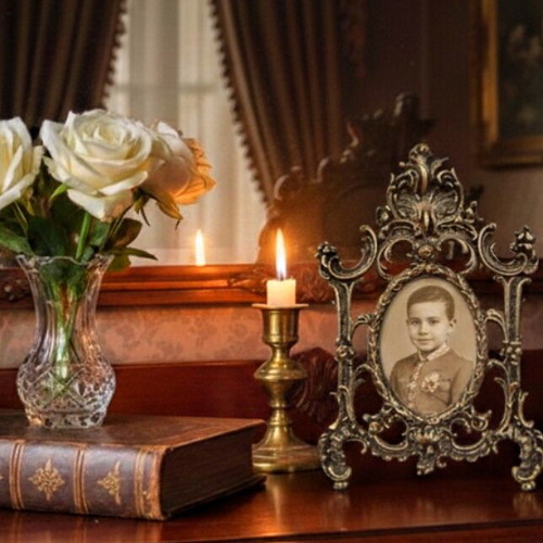 Vintage brass frames like new, set of 9 pieces