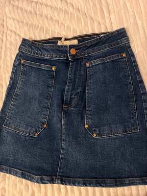 Τζιν φούστα Pink Woman καινούργια, μπλε, μέγεθος XS