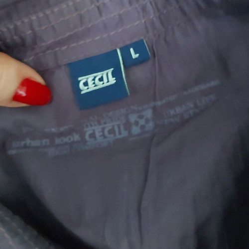 Πουκάμισο Cecil two-tone patchwork, μωβ λιλά, βαμβάκι, L-XL