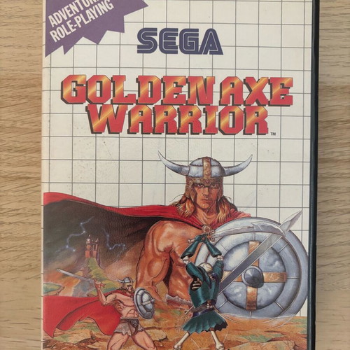 Golden Axe Warrior Sega Master System game used, English complete