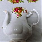  Μεγάλη καφετιέρα Royal Albert "old country roses" bone china England 1962-1973