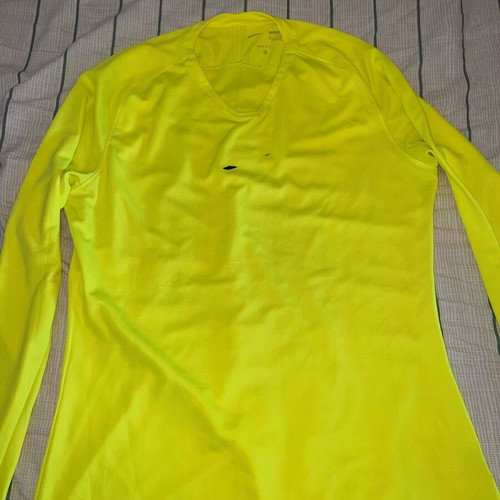 Nike thermal shirt like new, fluorescent yellow, size L