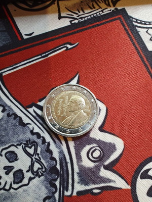 2 Euro Coin 150th Anniversary Birth of Konstantinos Karatheodoris like new