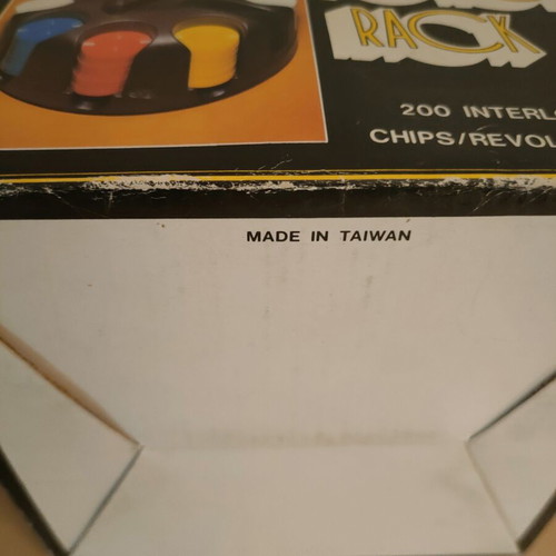 Revolving poker chip holder from the '80s like new, 200 chips