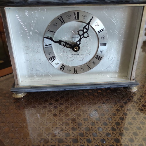 Dugena Quartz Decorative Table Clock with Marble