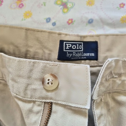 Polo Ralph Lauren Vintage Khaki Shorts used, size 36, made in USA