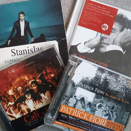 French pop rock scene 4 original CDs used