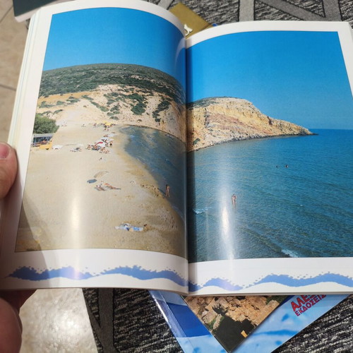 Tourist guides used for Milos, Kos, Ancient Corinth