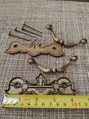 Chippendale style hanging furniture handles, set of 2