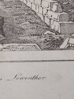 1832 ατσαλογραφία Μυκήνες Η Πύλη των Λεόντων μεταχειρισμένη