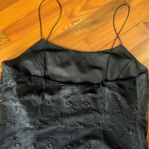 Dress with lace like new, black, size L