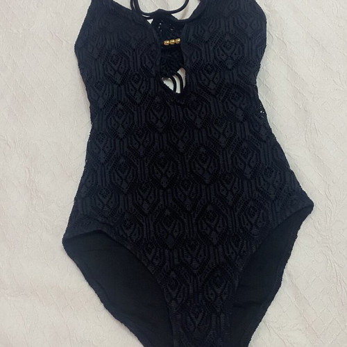 Accessorize black one-piece swimsuit like new, size XS